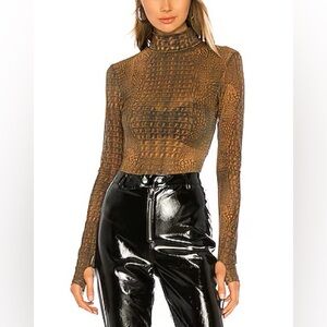I.AM.GIA Kenzie Bodysuit 2.0 in Brown Croc